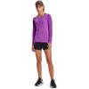imageUnder Armour Womens Heatgear Longsleeve TShirtExotic Bloom 568Metallic Silver