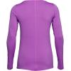 imageUnder Armour Womens Heatgear Longsleeve TShirtExotic Bloom 568Metallic Silver