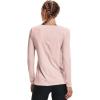 imageUnder Armour Womens Heatgear Longsleeve TShirtMicro Pink 685Metallic Silver