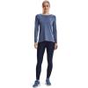 imageUnder Armour Womens Heatgear Longsleeve TShirtMineral Blue 470Metallic Silver