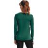 imageUnder Armour Womens Heatgear Longsleeve TShirtSaxon Green 386Metallic Silver