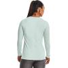 imageUnder Armour Womens Heatgear Longsleeve TShirtSea Mist 936Metallic Silver