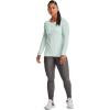 imageUnder Armour Womens Heatgear Longsleeve TShirtSea Mist 936Metallic Silver