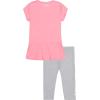 imageUnder Armour girls Short Sleeve Shirt and Legging Set Durable Stretch and LightweightSolar Pink Sp22