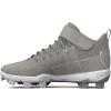 imageUnder Armour Boys Harper 7 Mid Junior Rubber Molded Cleat Baseball Shoe101 Baseball GrayBaseball GrayWhite