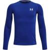 imageUnder Armour Boys HeatGear LongSleeve TShirt400 Royal   White