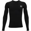 imageUnder Armour Boys HeatGear LongSleeve TShirtBlack 001Pitch Gray