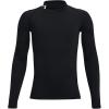 imageUnder Armour Boys HeatGear Mock Long SleeveBlack 001White