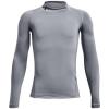 imageUnder Armour Boys HeatGear Mock Long SleeveSteel 035Black