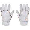 imageUnder Armour Girls Harper Baseball Gloves 24100 White  White  Metallic Gold