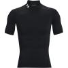 imageUnder Armour Mens HeatGear Comp Mock Short Sleeve TShirtBlack 001White