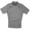 imageUnder Armour Mens HeatGear Comp Mock Short Sleeve TShirtCarbon Heather 090Black