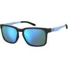 imageUnder Armour Mens Ua Assist 2 Rectangular SunglassesBlack BlueBlue Multilayer