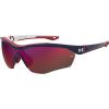 imageUnder Armour Mens Ua Yard Pro Shield SunglassesMatte BlueWhiteRedInfrared Mirrored