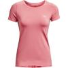 imageUnder Armour Womens HeatGear Armour ShortSleeve TShirtPink Clay 663Metallic Silver