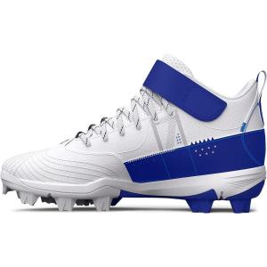 imageUnder Armour Boys Harper 7 Mid Junior Rubber Molded Cleat Baseball Shoe400 RoyalWhiteRoyal