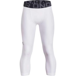 imageUnder Armour Boys HeatGear Armour 34 LeggingsWhite 100Black