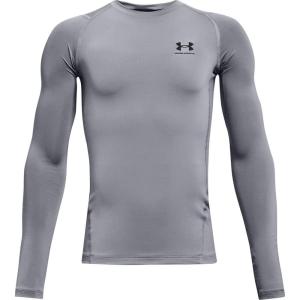 imageUnder Armour Boys HeatGear LongSleeve TShirtSteel 035Black