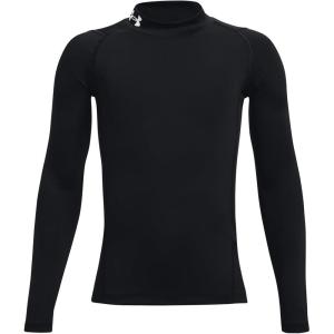 imageUnder Armour Boys HeatGear Mock Long SleeveBlack 001White