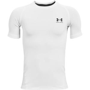 imageUnder Armour Boys HeatGear ShortSleeve TShirtWhite 100Black