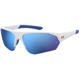 imageUnder Armour Boys Ua Playmaker Jr Wrap SunglassesMatte WhiteBlue Multi