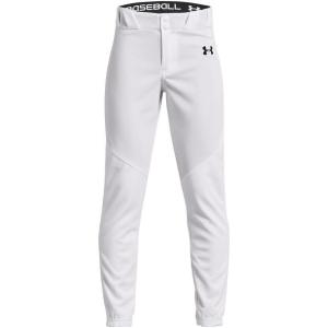 imageUnder Armour Boys Utility Baseball Pant Closed100 White   Black