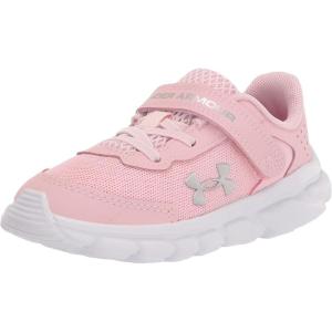 imageUnder Armour Girls Assert 9 Alternate Closure Running Shoe602 Prime PinkFlamingoMetallic Silver