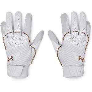imageUnder Armour Girls Harper Baseball Gloves 24100 White  White  Metallic Gold
