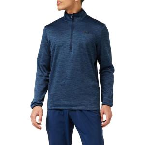 imageUnder Armour Mens Armour Fleece 12 Zip TShirtAcademy Blue 408Black