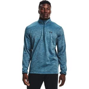 imageUnder Armour Mens Armour Fleece 12 Zip TShirtBlue Note 413Black