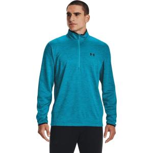 imageUnder Armour Mens Armour Fleece 12 Zip TShirtBlue Topaz 431Black