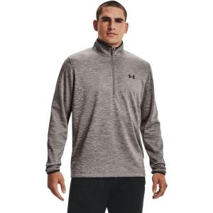 imageUnder Armour Mens Armour Fleece 12 Zip TShirtConcrete 066Black