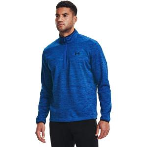 imageUnder Armour Mens Armour Fleece 12 Zip TShirtEmotion Blue 401Black