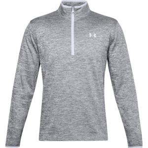 imageUnder Armour Mens Armour Fleece 12 Zip TShirtHalo Gray 014Black