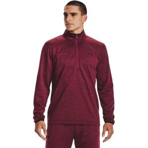 imageUnder Armour Mens Armour Fleece 12 Zip TShirtLeague Red 626Black