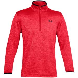 imageUnder Armour Mens Armour Fleece 12 Zip TShirtRed 600Black