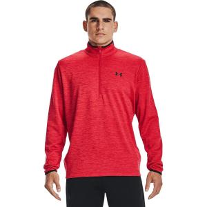 imageUnder Armour Mens Armour Fleece 12 Zip TShirtRed 602Black