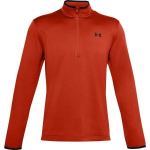 imageUnder Armour Mens Armour Fleece 12 Zip TShirtRich Orange 830Black