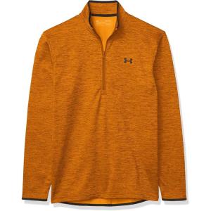 imageUnder Armour Mens Armour Fleece 12 Zip TShirtYellow Ochre 707Black