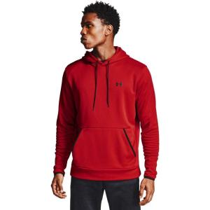 imageUnder Armour Mens Armour Fleece Solid HoodieRed 600Black