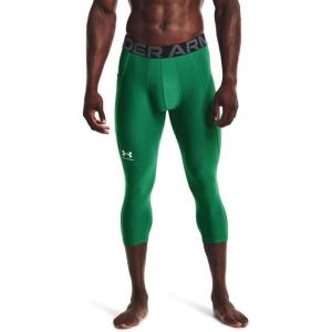 imageUnder Armour Mens Armour Heatgear 34 LeggingsTeam Kelly Green 305White