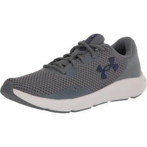 imageUnder Armour Mens Charged Pursuit 3 Running Shoe105 GravelGravelSonar Blue