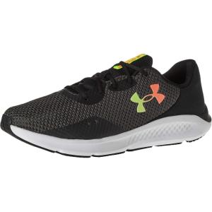 imageUnder Armour Mens Charged Pursuit 3 Running ShoeJet Gray 100Blaze Orange