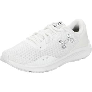 imageUnder Armour Mens Charged Pursuit 3 Running ShoeWhiteWhiteMetallic Silver
