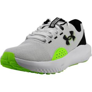 imageUnder Armour Mens Charged Surge 4 SneakerWhiteHyper GreenBlack