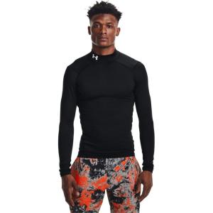 imageUnder Armour Mens ColdGear Compression MockBlack 001White
