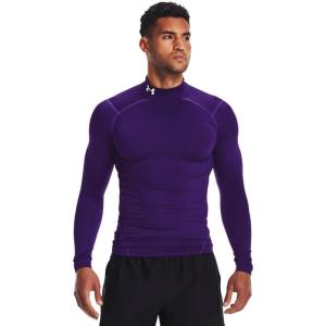 imageUnder Armour Mens ColdGear Compression MockPurple 500White