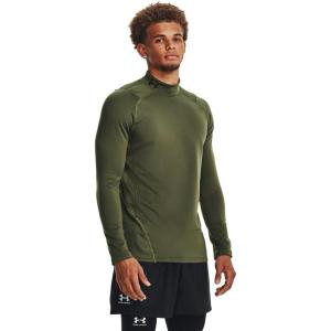 imageUnder Armour Mens ColdGear Fitted Mock390 Marine Od Green   Black