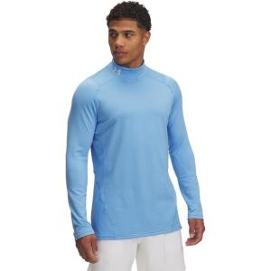 imageUnder Armour Mens ColdGear Fitted MockCarolina BlueWhite