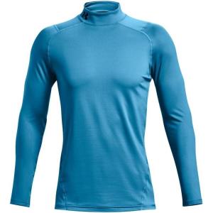 imageUnder Armour Mens ColdGear Fitted MockRadar Blue 422Black